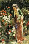 John Frederick Lewis In  the Bey-s Garden USA oil painting artist